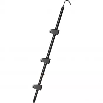 Trampolinleiter HUDORA universal 70–100 cm, schwarz, verstellbare Sicherheitsstufen