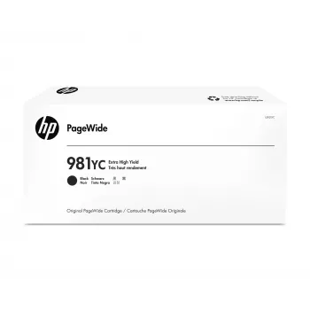 Tintenpatrone HP 981YC Extrahohe Reichweite Schwarz für PageWide – 21.000 Seiten (Original)