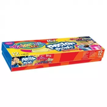 Colorino Kids Mix Plakatfarben (metallisch, leuchtend, neon, glitzernd)