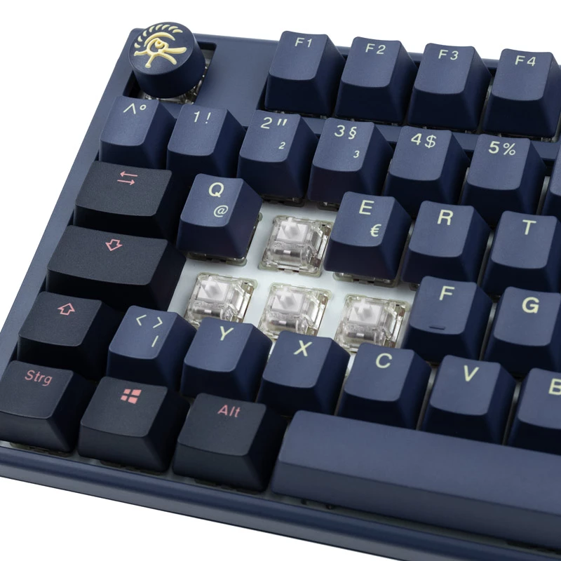 Ducky One 3 Cosmic Blau TKL Gaming-Tastatur, RGB-LED - MX-Ergo-Clear