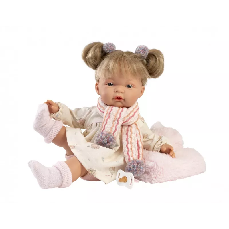Puppe Llorens Joelle 38 cm – Weinende Puppe mit realistischen Merkmalen und weichem Körper