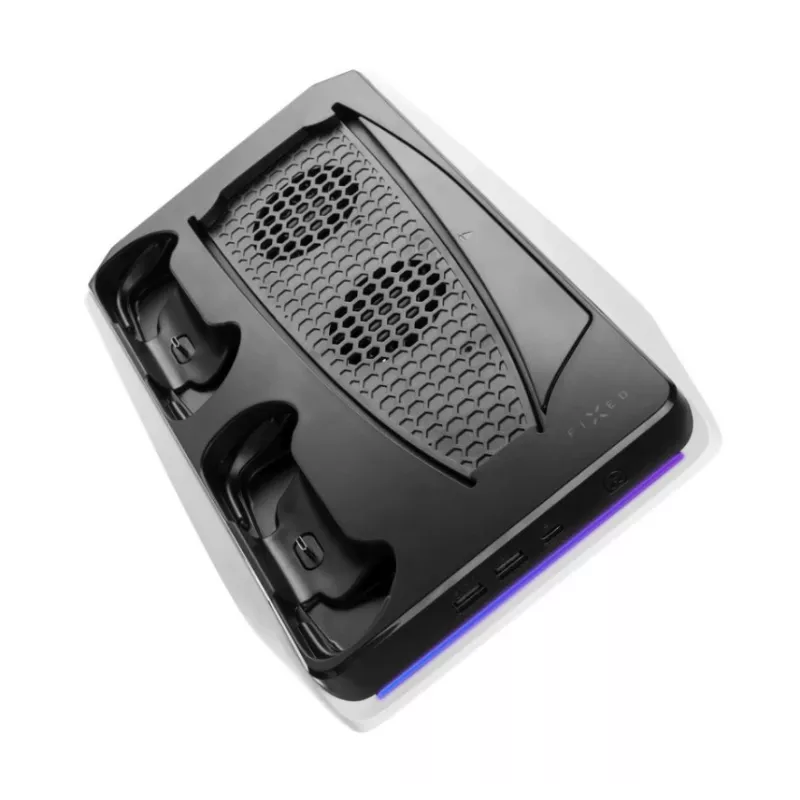 Kühl- und Ladestation FIXED FIXPS5-MCS-BW — multifunktionale Station für PS5 DualSense-Controller