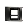 Extralink Rackmount-Gehäuse 6U 600x600 AZH Schwarz wandmontiert, schwenkbar