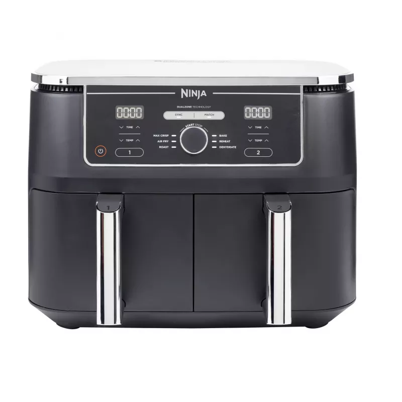 Ninja AF400EU Heißluftfritteuse Doppel 9,5 L Stand-alone 2470 W Heißluftfritteuse Schwarz