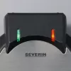 Severin WA 2103 Waffeleisen für 4 Waffeln 1200 W Schwarz, Silber