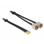 Koaxialkabel DeLOCK 89467 RG-58 5m 2xN-Stecker 2xSMA-Stecker Schwarz