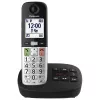 DECT-Telefon Panasonic KX-TGU430 schnurloses Handgerät, Freisprechfunktion, Anruferkennung, 2,4-Zoll-Display, 1000-Einträge-Telefonbuch, grau/schwarz
