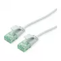 ROLINE RM UTP DataCenter Patchkabel Cat.6A (Klasse EA), schlank, Grau, 0,5 m