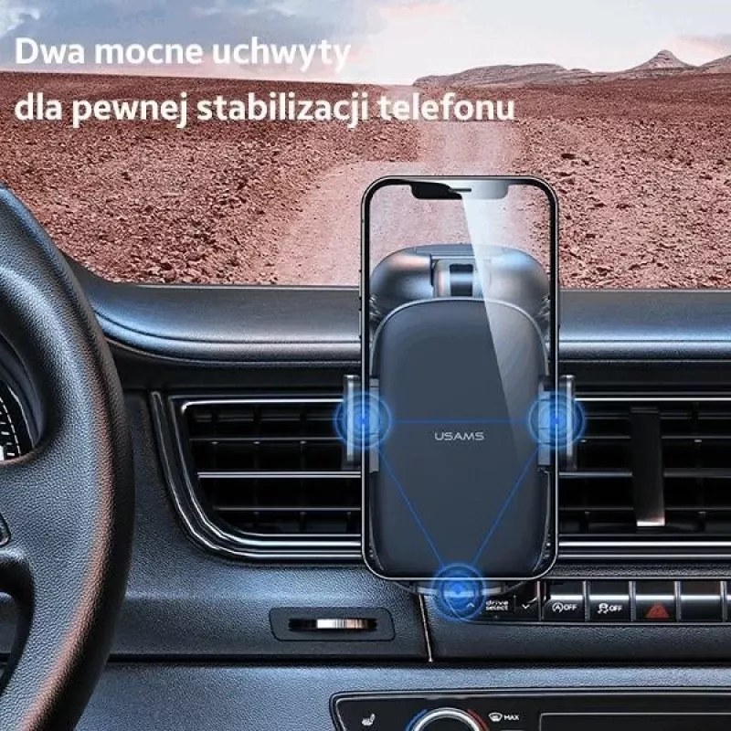 Autohalterung usams ZJ063 für Cockpit oder Windschutzscheibe, verstellbarer Winkel