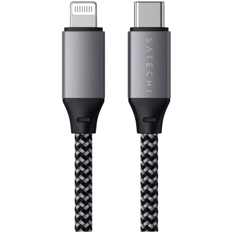 Satechi ST-TCL10M USB-Kabel 0,25 m USB-C USB-C/Lightning Schwarz Grau