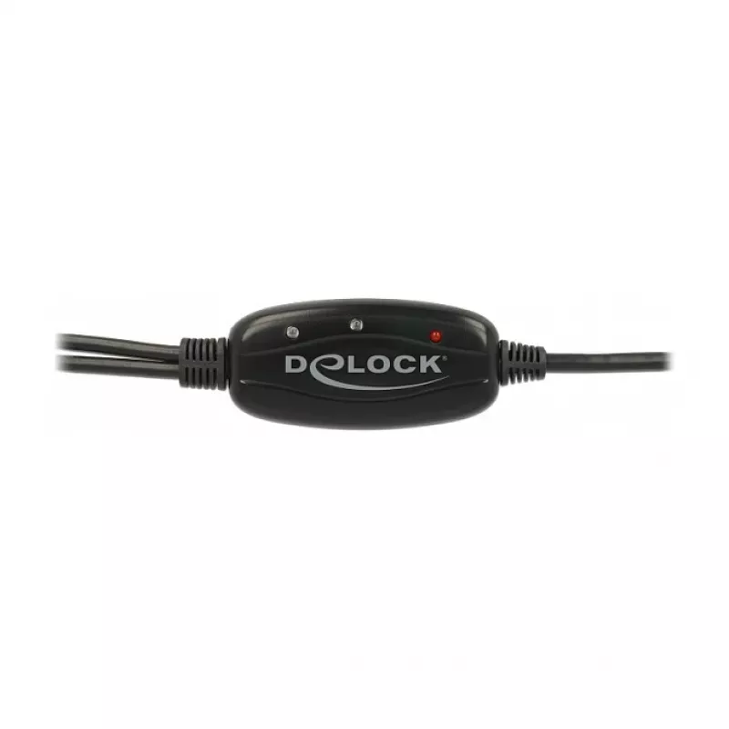 Serielles Kabel DeLOCK 63466 USB Typ-A DB-9 1,5 m Schwarz Grün Gelb