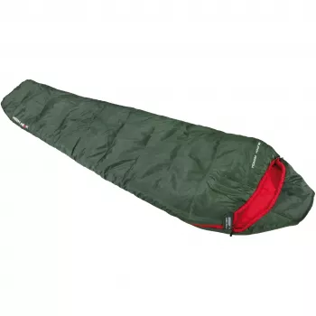 Mumien-Schlafsack Schwarz Arrow ECO (Dunkelgrün/Rot)