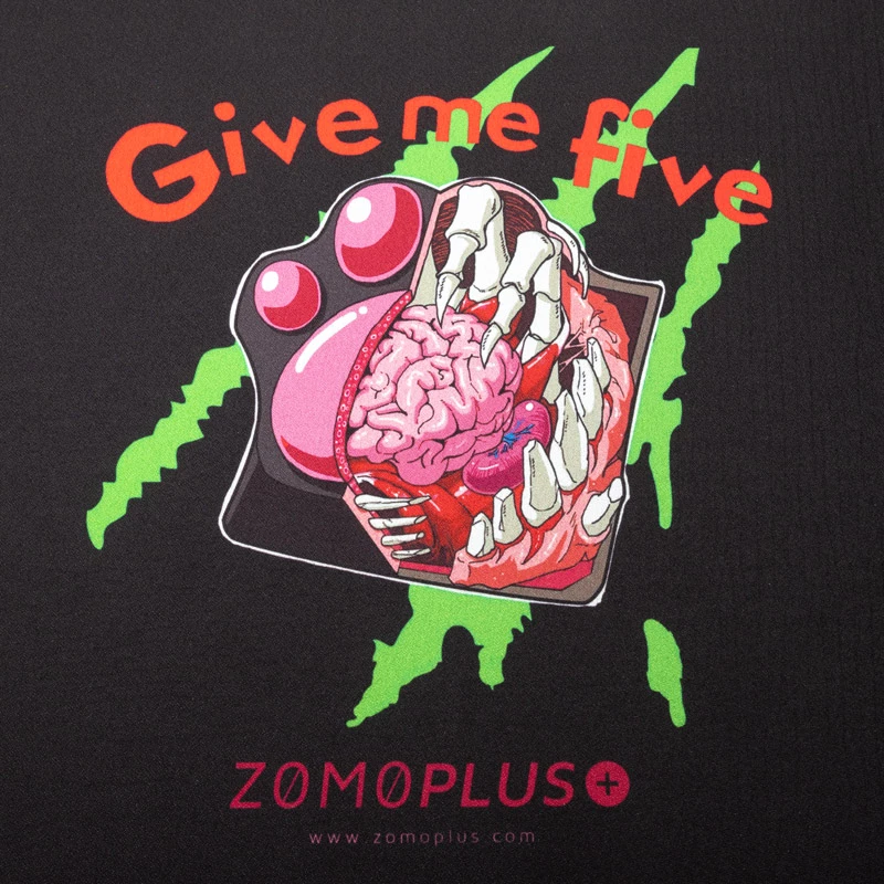 Mauspad ZOMOPLUS Give Me Five Gaming 500×420 mm, schwarz