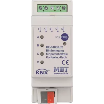 MDT BE-04000.02 Binäreingang 4-fach, 2TE, REG (BE-04000.02)