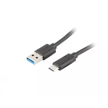 Lanberg CA-USBO-31CU-0018-BK USB-Kabel 1,8 m USB 3.2 Gen 1 (3.1 Gen 1) USB-C USB-A Schwarz (CA-USBO-31CU-0018-BK)