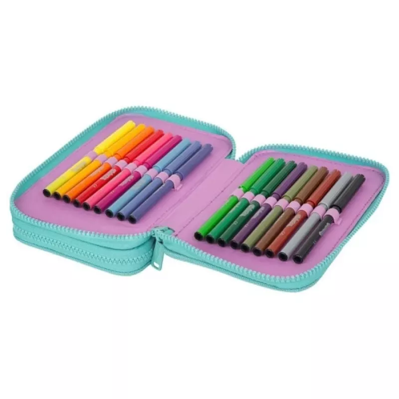 Federmäppchen Coolpack Jumper 2 – Doppelstock-Design, Reißverschluss, Stoffoberfläche