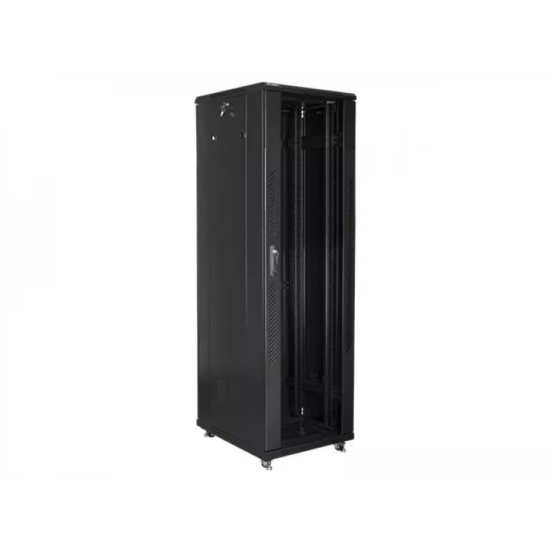 Lanberg FF01-6842-12B Rack-Schrank 42U Standschrank Schwarz