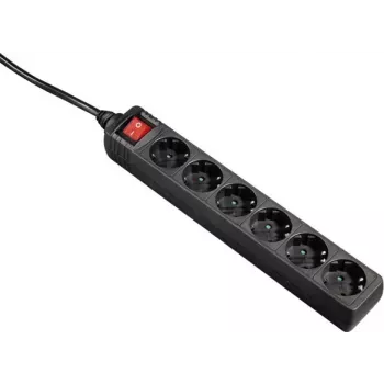 Hama Stromverteiler Steckdosenleiste (PDU) Schwarz
