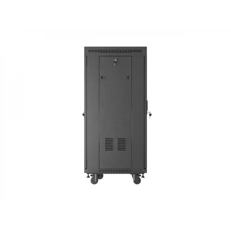 Rack-Schrank LANBERG FF01-6624-23BL 24U freistehend 19 Zoll 600×600 mm IP20 schwarz