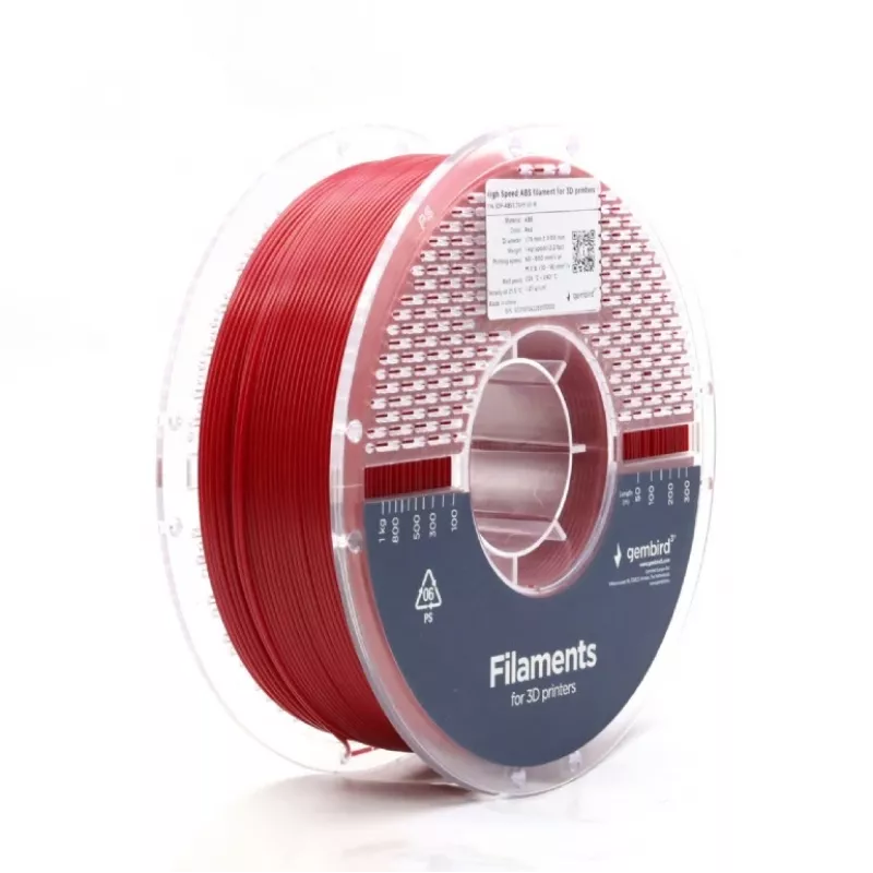GEMBIRD ABS 3D-Druck-Filament 1,75 mm Rot 1 kg
