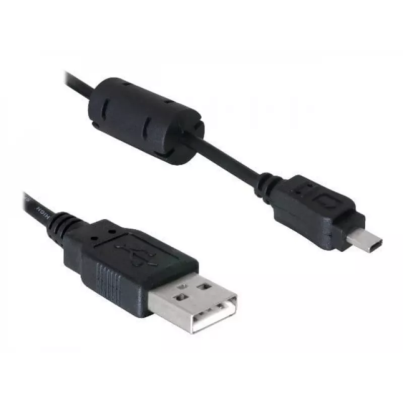 DeLOCK USB-Kabel 1,83 m Schwarz Stecker/Buchse Vernickelt