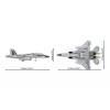 Cobi Bausteine Boeing F-15EX Eagle II Modellset COIB-5900, sammelbarer Maßstabs-Bausatz
