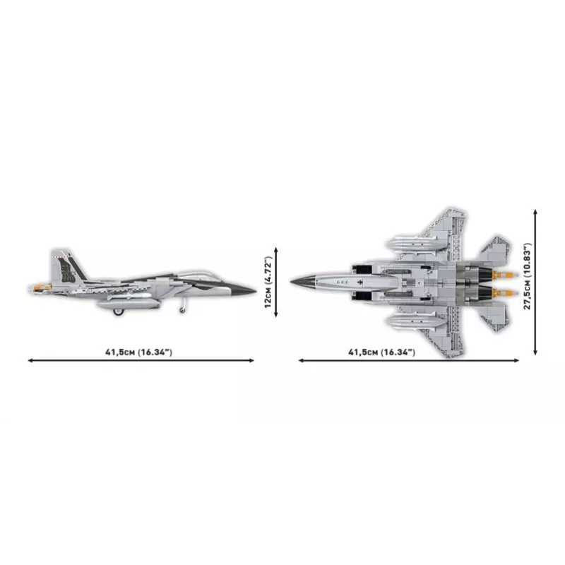 Cobi Bausteine Boeing F-15EX Eagle II Modellset COIB-5900, sammelbarer Maßstabs-Bausatz