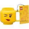 Keramikbecher room copenhagen Winking Girl Small Gelb 40460803, 250–350 ml