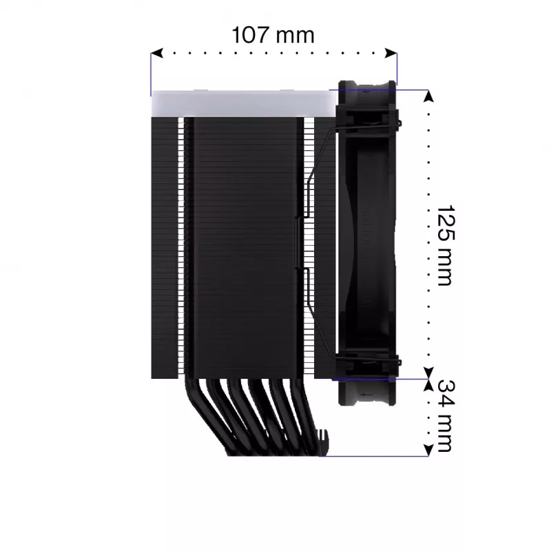 Endorfa Fortis 5 ARGB Schwarz CPU-Kühler