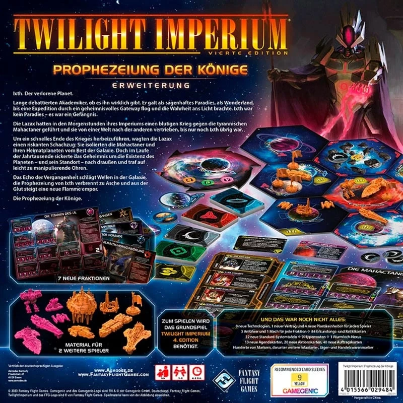 Twilight Imperium 4.Edition - Prophecy of Kings, Brettspiel-Erweiterung