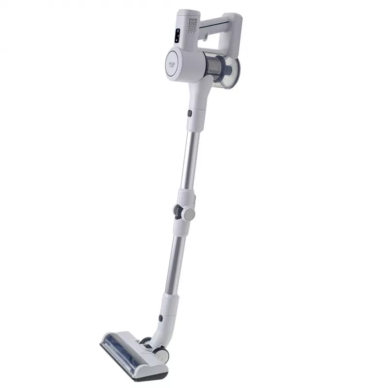Akku-Staubsauger Adler AD 7060 — 350 W, 22-V-Akku, bis zu 35 Min. Laufzeit, 16000 Pa Saugleistung, beutellos, weiß