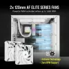 CORSAIR iCUE H100i RGB ELITE Prozessor-Flüssigkeitskühlsystem 1er-Pack Weiß 120 mm
