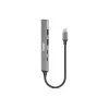 USB Hub Port Designs 900163 Type-C 5000 Mbit/s Silber