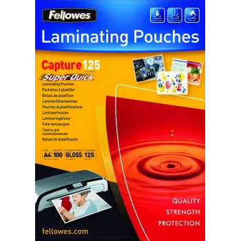 Fellowes SuperQuick A4 Glossy 125 Mikron Laminierfolie