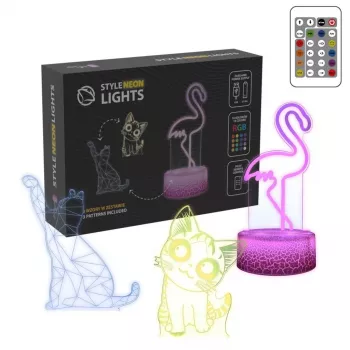 Tisch-/Dekorative LED-Leuchte MANTA SNL119RGB RGB 3D-Tierleuchte für Innenraumdekoration