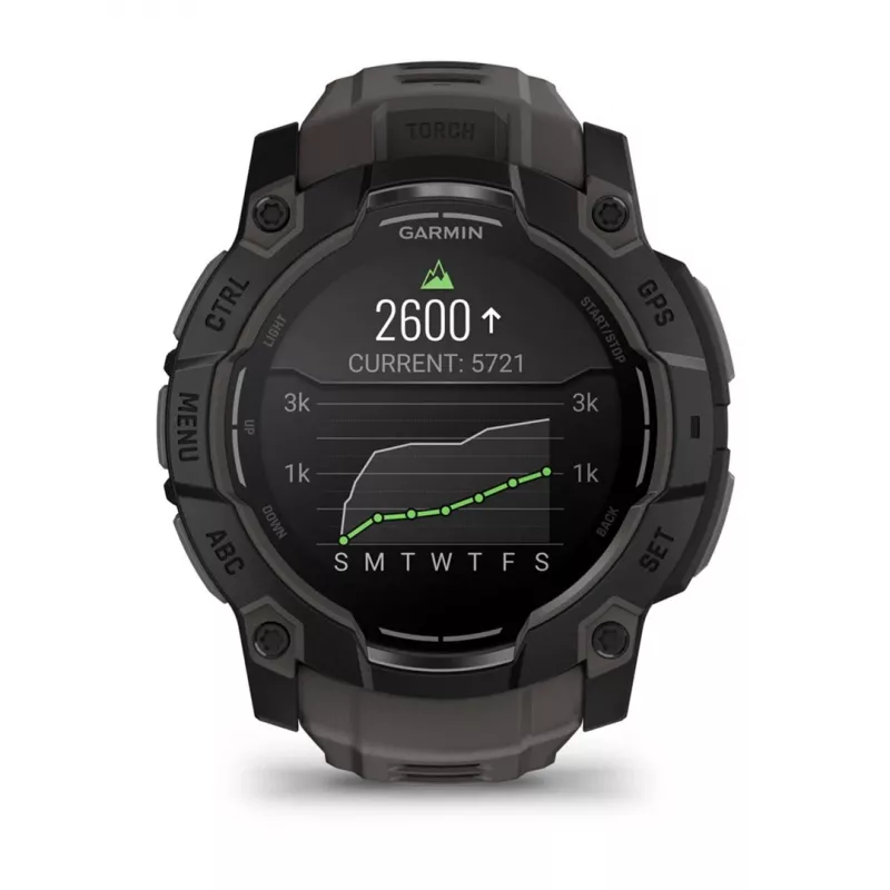 Garmin Instinct 3 AMOLED 3.3 cm (1.3) 50 mm Digital 416 x 416 Pixel Touchscreen Schwarz GPS (Satellit)