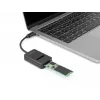 DeLOCK Combo-Konverter für M.2 NVMe PCIe SATA SSD USB Type-C 10 Gbit/s