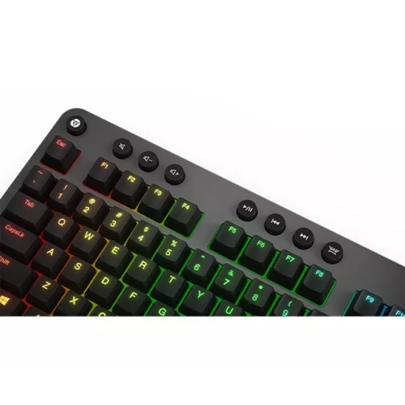 Mechanische Gaming-Tastatur Lenovo Legion K500 – Full-Size 104 Tasten USB, QWERTY US English, RGB-Hintergrundbeleuchtung, grau/schwarz