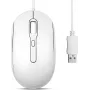 Perixx PERIMICE-222UW Maus optisch Silent USB-A Weiß – Maus – optisch (PERIMICE-222UW)
