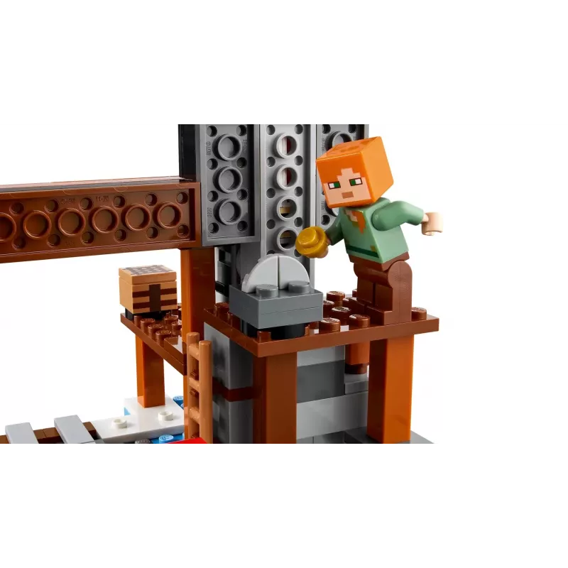 Konstruktionsspielzeug LEGO Minecraft The Pickaxe Mine Set 21277 – 530 Teile, 3 Minifiguren, Alter 8+