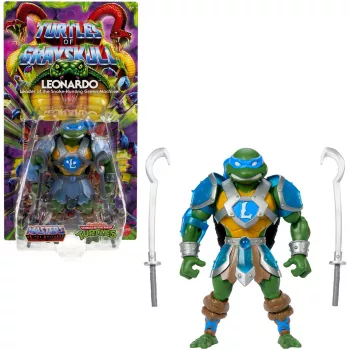 Actionfigur MATTEL MotU Origins Core Leonardo JBN03 – Sammlerfigur im 6-Zoll-Format, beweglich