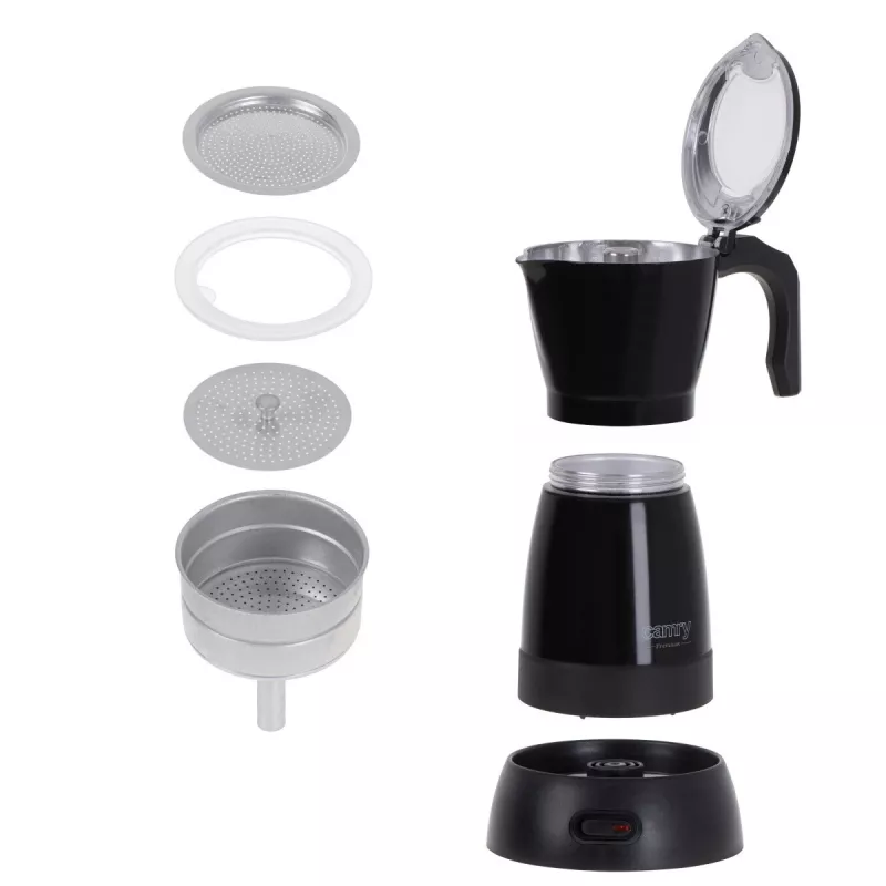 Elektrische Moka-Kaffeemaschine Camry CR 4415b 0,5 L, 480 W, schwarz