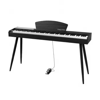 Digitalpiano Kruger & Matz KMDP-45P-BK — mattschwarze Oberfläche, gewichtete Tasten
