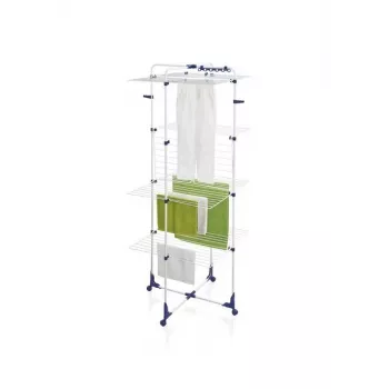 Wäscheständer Leifheit Classic Tower 450 81456 — innen/außen, 45 m Trockenfläche, Rollen, 1760×690 mm
