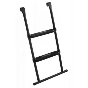 Trampolinleiter Salta 609 — Stahlleiter mit 2 Stufen, schwarz, 520 mm Breite, 980 mm Höhe