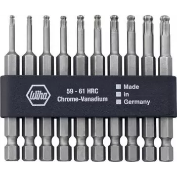 Schraubendreher-Bitsatz Wiha 32804 — 10 Stück, Torx T10–T30, 70 mm