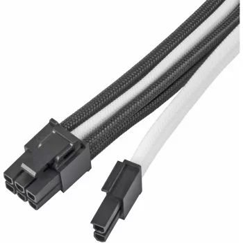 Stromverlängerungskabel SILVERSTONE PP07E 8‑pin PCIe 30 cm (schwarz/weiß)