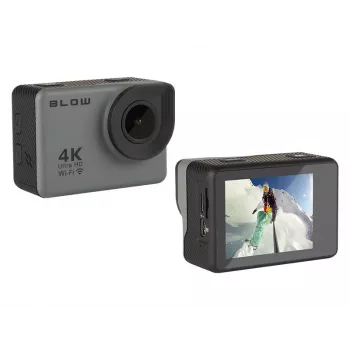 Action-Kamera BLOW 78-538 – 4K Ultra HD, 2-Zoll-Display, 170° Sichtfeld, Wi‑Fi, Bildstabilisator, microSD bis 64 GB