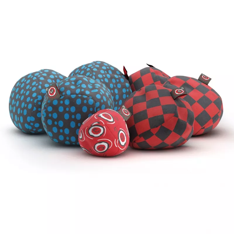 Crossboule Set Downtown, Geschicklichkeitsspiel Blau/Rot
