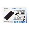 SSD-Gehäuse LogiLink UA0314 Schwarz M.2